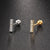 Fashion Triangle Round Copper Plating Inlay Zircon Ear Studs 1 Piece