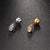 Fashion Triangle Round Copper Plating Inlay Zircon Ear Studs 1 Piece