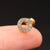 Fashion Triangle Round Copper Plating Inlay Zircon Ear Studs 1 Piece