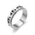 Fashion Turning Ring Star Moon Small Flower Titanium Steel Couple Ring