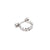 Fashion U Shape Diamond Metal Earrings Ear Studs