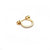 Fashion U Shape Diamond Metal Earrings Ear Studs