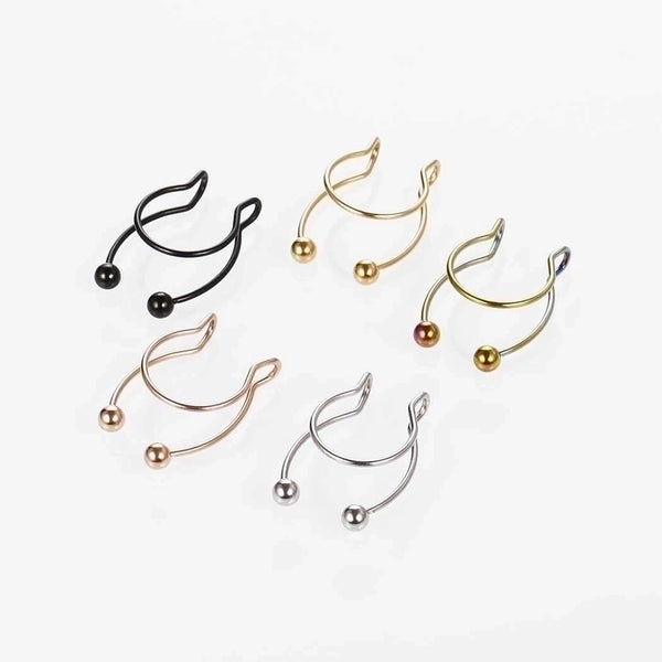 Fashion U Shape Stainless Steel Plating Nose Ring