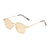 Fashion Uv Protection Retro Brown Large Rim Sunglasses