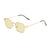 Fashion Uv Protection Retro Brown Large Rim Sunglasses