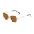 Fashion Uv Protection Retro Brown Large Rim Sunglasses