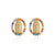 Fashion Virgin Mary Copper Plated Gold Micro-inlaid Zircon Earrings