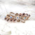 Fashion Water Droplets Bow Knot Alloy Resin Pleated Rhinestones Hair Claws