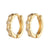 Fashion Water Droplets Copper Hoop Earrings Inlay Zircon Copper Earrings