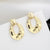 Fashion Water Droplets Copper Plating Drop Earrings Ear Studs 1 Pair