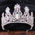 Fashion Water Droplets Crown Alloy Rhinestone Crown 1 Piece