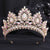 Fashion Water Droplets Crown Alloy Rhinestone Crown 1 Piece