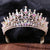 Fashion Water Droplets Crown Alloy Rhinestone Crown 1 Piece