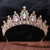 Fashion Water Droplets Crown Alloy Rhinestone Crown 1 Piece