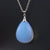 Fashion Water Droplets Natural Stone Handmade Pendant Necklace 1 Piece