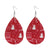 Fashion Water Droplets Pu Leather Handmade Women's Drop Earrings 1 Pair