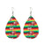 Fashion Water Droplets Pu Leather Handmade Women's Drop Earrings 1 Pair