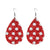 Fashion Water Droplets Pu Leather Handmade Women's Drop Earrings 1 Pair