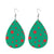 Fashion Water Droplets Pu Leather Handmade Women's Drop Earrings 1 Pair