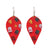 Fashion Water Droplets Pu Leather Handmade Women's Drop Earrings 1 Pair