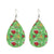 Fashion Water Droplets Pu Leather Handmade Women's Drop Earrings 1 Pair