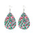 Fashion Water Droplets Pu Leather Handmade Women's Drop Earrings 1 Pair