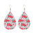 Fashion Water Droplets Pu Leather Handmade Women's Drop Earrings 1 Pair