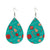 Fashion Water Droplets Pu Leather Handmade Women's Drop Earrings 1 Pair