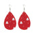 Fashion Water Droplets Pu Leather Handmade Women's Drop Earrings 1 Pair