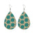 Fashion Water Droplets Pu Leather Handmade Women's Drop Earrings 1 Pair