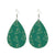 Fashion Water Droplets Pu Leather Handmade Women's Drop Earrings 1 Pair