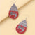 Fashion Water Droplets Pu Leather Sequins Women's Earrings 1 Pair