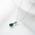 Fashion Water Droplets Titanium Steel Necklace Inlay Zircon Stainless Steel Necklaces