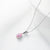 Fashion Water Droplets Titanium Steel Necklace Inlay Zircon Stainless Steel Necklaces