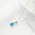 Fashion Water Droplets Titanium Steel Necklace Inlay Zircon Stainless Steel Necklaces