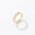 Fashion Waves Flower Copper Open Ring In Bulk