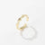 Fashion Waves Flower Copper Open Ring In Bulk