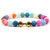 Fashion Weathered Agate Stone Bead Bracelet Sports Dumbbell Cross Elastic Bracelet