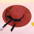 Fashion Wide-brimmed Outdoor Streamer Letter Printing Straw Sunscreen Hat