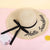 Fashion Wide-brimmed Outdoor Streamer Letter Printing Straw Sunscreen Hat