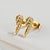 Fashion Wings Titanium Steel Plating Ear Studs 1 Pair