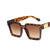 Fashion Women&#39;s Sunglasses With Square Wide-brimmed Sunglasses