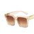 Fashion Women&#39;s Sunglasses With Square Wide-brimmed Sunglasses