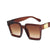 Fashion Women&#39;s Sunglasses With Square Wide-brimmed Sunglasses