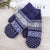 Fashion Women's Double Thickened Warm Bag Mittens Autumn And Winter Outdoor Rabbit Wool Gloves For Boys And Girls