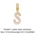 Fashion Zircon Letter Hip Hop Men's And Women's Copper Necklace