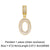 Fashion Zircon Letter Hip Hop Men's And Women's Copper Necklace