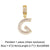 Fashion Zircon Letter Hip Hop Men's And Women's Copper Necklace