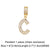 Fashion Zircon Letter Hip Hop Men's And Women's Copper Necklace