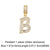 Fashion Zircon Letter Hip Hop Men's And Women's Copper Necklace